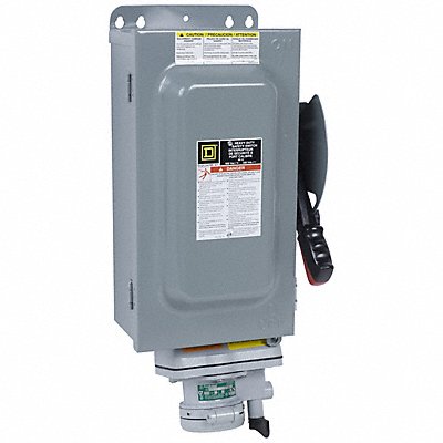 SQUARE D HU362AWA Safety Switch Non Fusible 60 A Steel