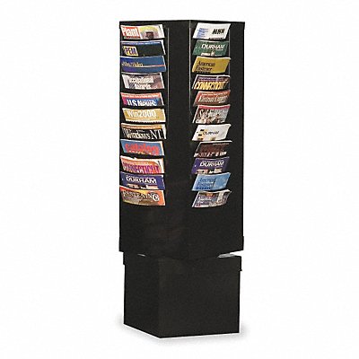 DURHAM MFG 41008 Magazine Display 44 Compartments Blk