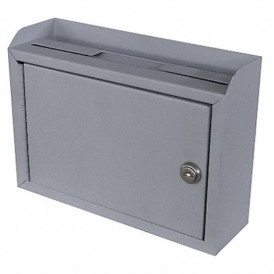 GRAINGER 2KEK1 Suggestion Box Steel Grey 3 in D
