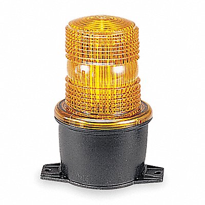 FEDERAL SIGNAL LP3TL120A Low Profile Warning Light LED Amber 120V