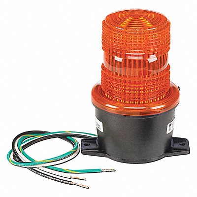 FEDERAL SIGNAL LP3TL024A Low Profile Warning Light LED Amber 24V