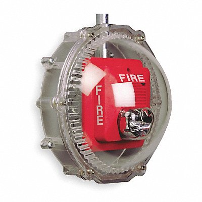 SAFETY TECHNOLOGY INTERNATIONAL STI1217 Audible and Strobe Guard Surface 4-1/2D