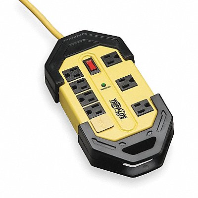 TRIPP LITE TLM812SA Surge Protector Strip 8 Outlet Yel/Blk