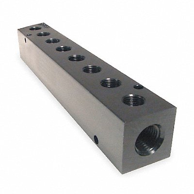 PNEUMADYNE INC M101258 Manifold BLK Alum 8Outlets 6.25 L