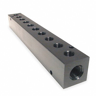PNEUMADYNE INC M3037510 Manifold BLK Alum 10Outlets 10.75 L