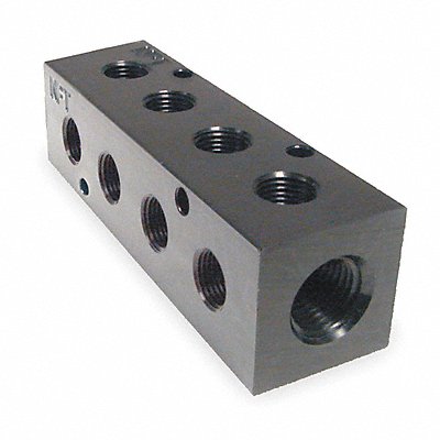 PNEUMADYNE INC M30375490 Manifold BLK Alum 4Outlets 4.75 L