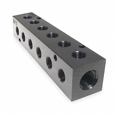 PNEUMADYNE INC M10125690 Manifold BLK Alum 6Outlets 4.75 L