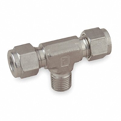 PARKER 6MBT4N316 Branch Tee 316 SS CompxM 3/8Inx1/4In