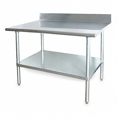 GRAINGER 2KRD7 K8328 Fixed Work Table SS 72 W 30 D