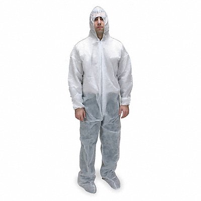 CONDOR 2KTN7 D2178 Coveralls S Wht Polypropylene PK25