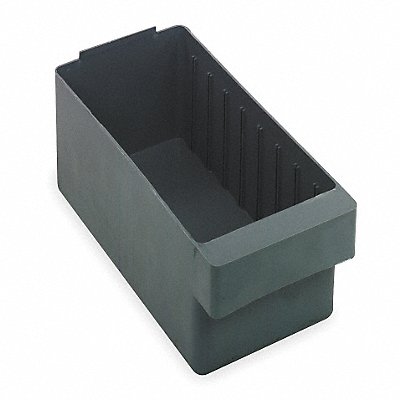 QUANTUM STORAGE SYSTEMS QED601GY F1577 Drawer Bin Grey Polystyrene 4 5/8 in