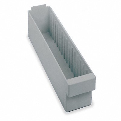 QUANTUM STORAGE SYSTEMS QED604GY F1580 Drawer Bin Grey Polystyrene 4 5/8 in