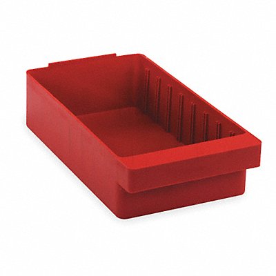 QUANTUM STORAGE SYSTEMS QED606RD D5568 Drawer Bin Red Polystyrene 4 5/8 in
