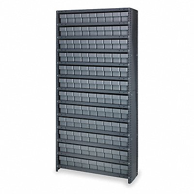 QUANTUM STORAGE SYSTEMS CL1875604GY D5598 Enclosed Bin Shelving 18x75x36in Grey
