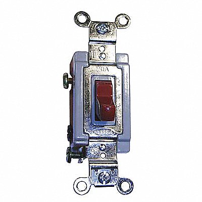HUBBELL HBL1556R Wall Switch Red 15A Bk Sd Single Pole / Double Throw