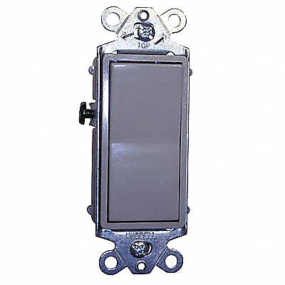 HUBBELL DS315GY Wall Switch Grey 15 A Back Side 3-Way