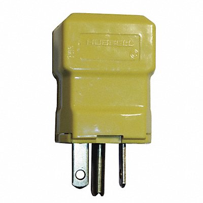 HUBBELL HBL5464VY Straight Blade Plug Yllw 20 A Hng 6-20P
