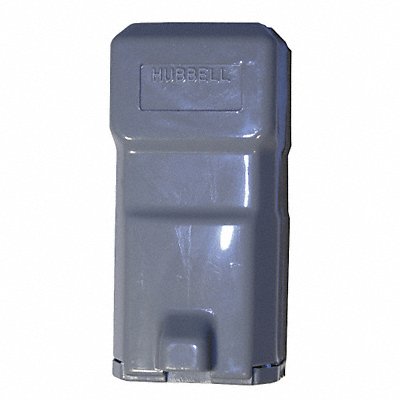 HUBBELL HBL5969VGY Straight Blade Connector Grey 2P3W Elastomer 5-15R
