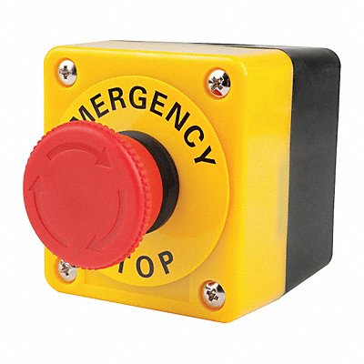 OMRON A22EM02B Control Station Feed-Thru PushButton Red