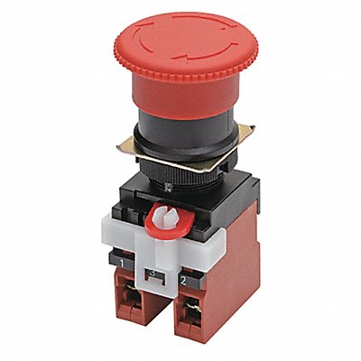 OMRON A22EM12 Emergency Stop Push Button Non Illuminated Red 1NO/2NC