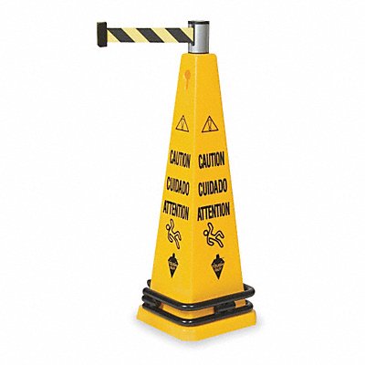 TOUGH GUY 2LEC8 Barricade Cone System 36 in H English