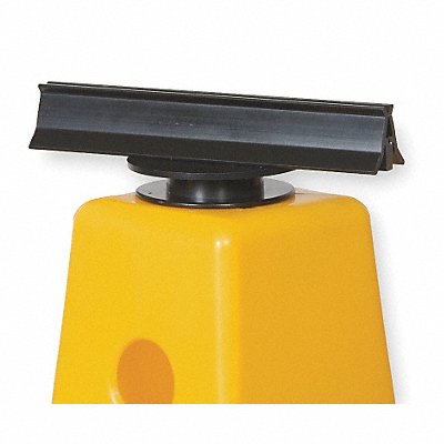TOUGH GUY 2LED2 Sign Holder Black Plastic 1 7/8 in H