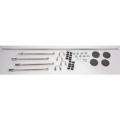 METRO TTE24C Stationary End Unit Kit 86 in Steel
