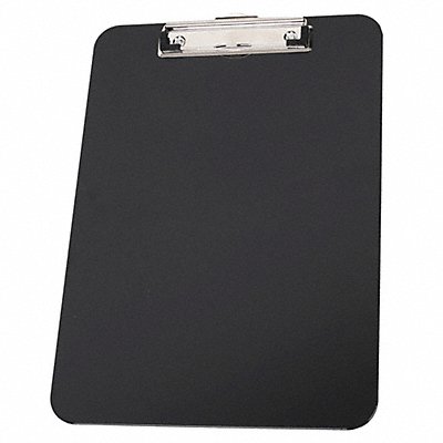 GRAINGER 2LJX7 Clipboard Letter Size Plastic Black