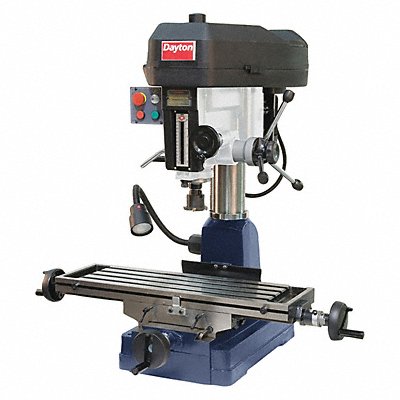 DAYTON 2LKP9 Mill Drill Machine Manual 1ph 120/240V