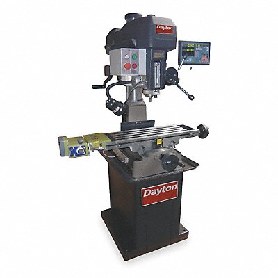 DAYTON 2LKR1 Mill Drill Machine Manual 1ph 120/240V
