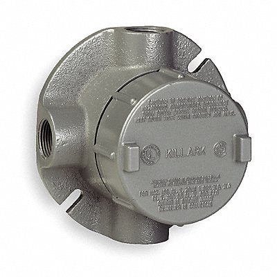 HUBBELL KILLARK GECXTF3 Conduit Outlet Body Aluminum Trd Sz 1in