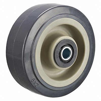 GRAINGER PUP050X020050RAM Antimicrob Polyurethane Tread Plastic Core Wheel