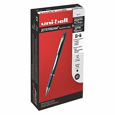 UNI-BALL 40173 Rollerball Pens Black PK12