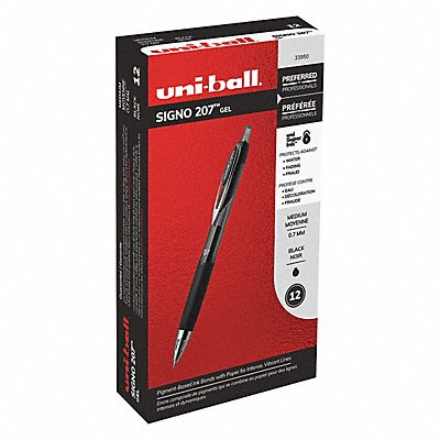 UNI-BALL 33950 Gel Pens Black PK12