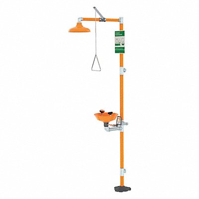 GUARDIAN EQUIPMENT G1950P Drench Shower with Face/Eyewash Plastic