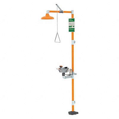 GUARDIAN EQUIPMENT G1950 Drench Shower With Face/Eyewash 16 in W