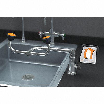 GUARDIAN EQUIPMENT G1806 Eyewash Deck Mount Right 17-3/8W 4-1/8D
