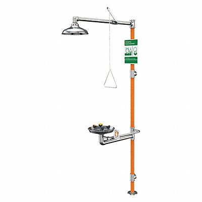 GUARDIAN EQUIPMENT GBF1994 Drench Shower With Face/Eyewash 96 in H