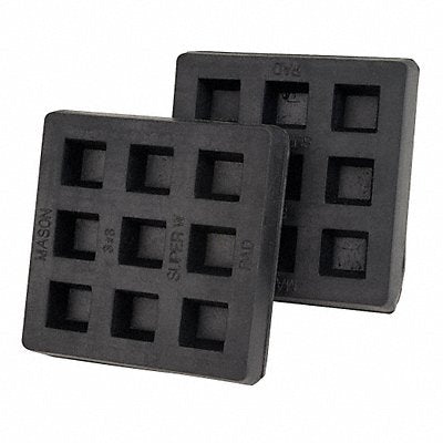 MASON 2LVR5 Vibration Iso Pad 3x3x3/4 In PK2