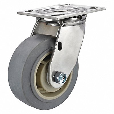 GRAINGER P21SXPRP060D14AM Standard Plate Castor Swivel 500 lb.