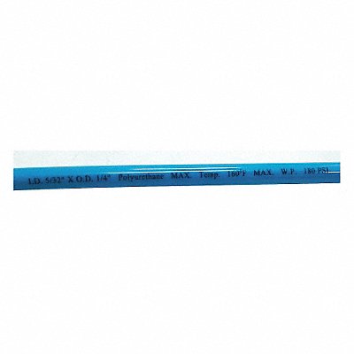 GRAINGER 2LZF3 Tubing 1/4 In OD 50 Ft L Light Blue