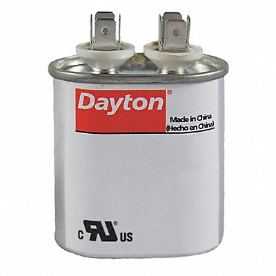 DAYTON 2MDV5 Motor Run Capacitor 6 MFD 2 11/16  H