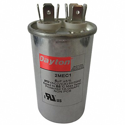 DAYTON 2MEC1 Motor Run Capacitor 5 MFD 3 5/16  H