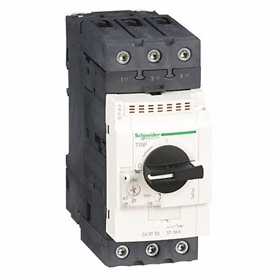 SCHNEIDER GV3P50 Manual Motor Start IEC SelectorSwtch Therm