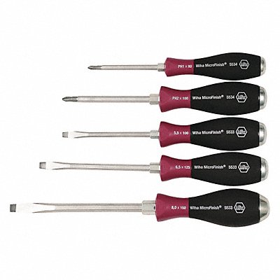 WIHA 53390 Demo Screwdriver Set Slot/Phillips 5 pcs