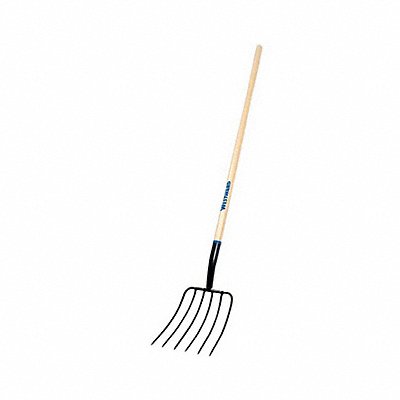 WESTWARD 2MVR6 Wood Manure Fork 13-3/4 In