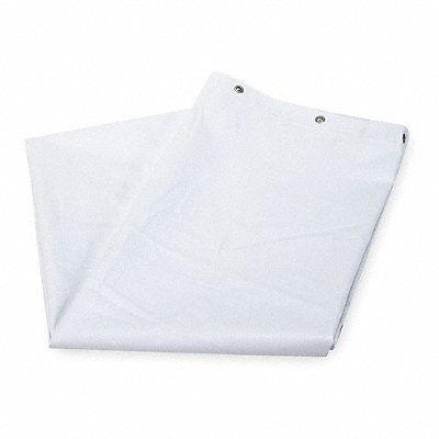 GRAINGER 4EEY8 Shower Curtain 72 in L 42 in W White
