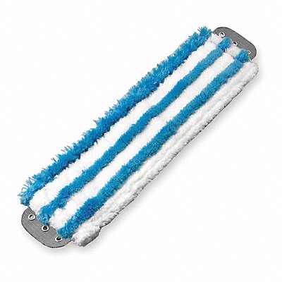 UNGER MD40B Flat Mop Pad Blue/White Microfiber