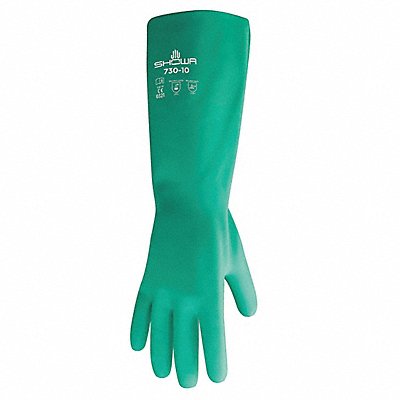 SHOWA 73011 D0505 Chemical Resistant Gloves Green Sz 11 PR