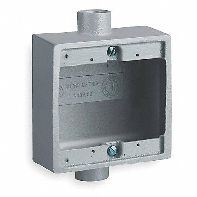 HUBBELL KILLARK 2FSC2M Weatherproof Box 2Inlet Malleable Iron